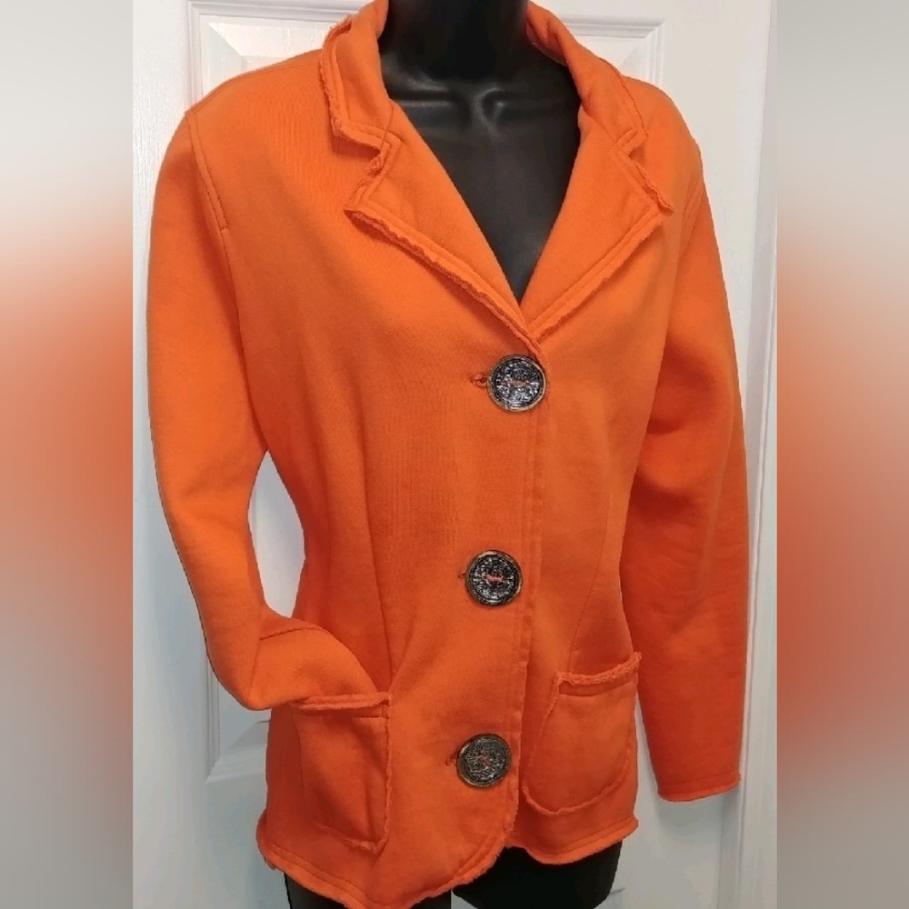 Neon Buddha orange blazer